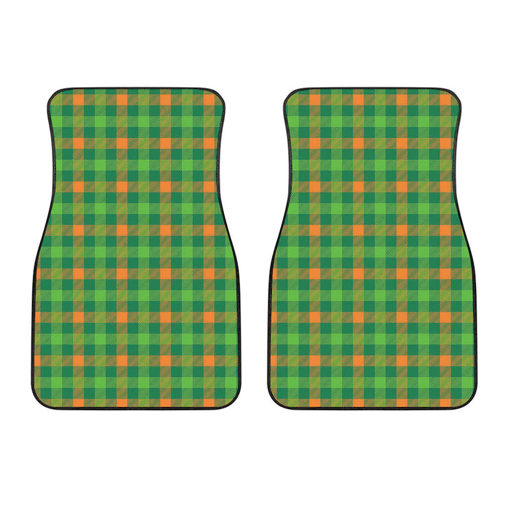 Irish Buffalo Check Pattern Print Front Car Floor Mats