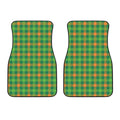 Irish Buffalo Check Pattern Print Front Car Floor Mats