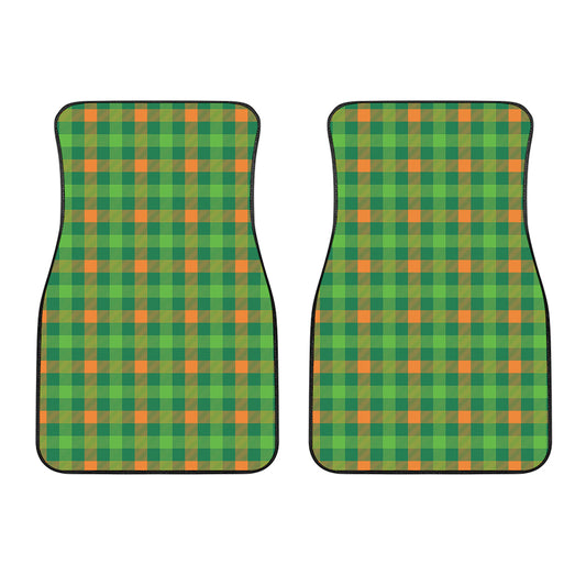 Irish Buffalo Check Pattern Print Front Car Floor Mats