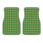 Irish Buffalo Check Pattern Print Front Car Floor Mats