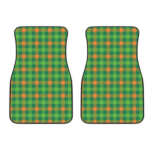 Irish Buffalo Check Pattern Print Front Car Floor Mats