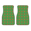 Irish Buffalo Check Pattern Print Front Car Floor Mats