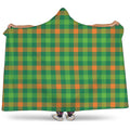 Irish Buffalo Check Pattern Print Hooded Blanket