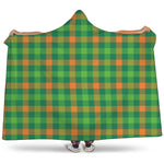 Irish Buffalo Check Pattern Print Hooded Blanket