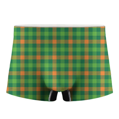 Irish Buffalo Check Pattern Print Men's Boxer Briefs