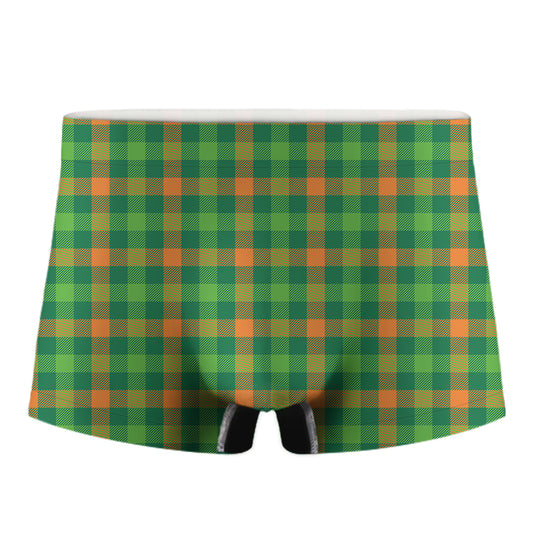 Irish Buffalo Check Pattern Print Men's Boxer Briefs