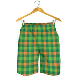 Irish Buffalo Check Pattern Print Men's Shorts