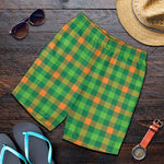 Irish Buffalo Check Pattern Print Men's Shorts