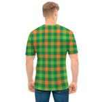 Irish Buffalo Check Pattern Print Men's T-Shirt