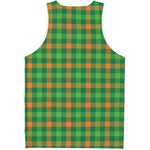 Irish Buffalo Check Pattern Print Men's Tank Top
