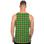 Irish Buffalo Check Pattern Print Men's Tank Top