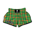 Irish Buffalo Check Pattern Print Muay Thai Boxing Shorts