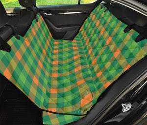 Irish Buffalo Check Pattern Print Pet Car Back Seat Cover