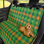 Irish Buffalo Check Pattern Print Pet Car Back Seat Cover