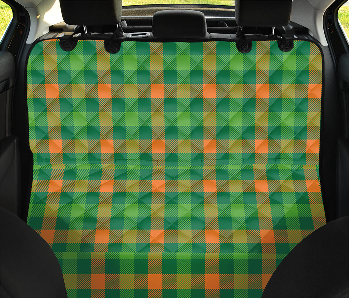 Irish Buffalo Check Pattern Print Pet Car Back Seat Cover