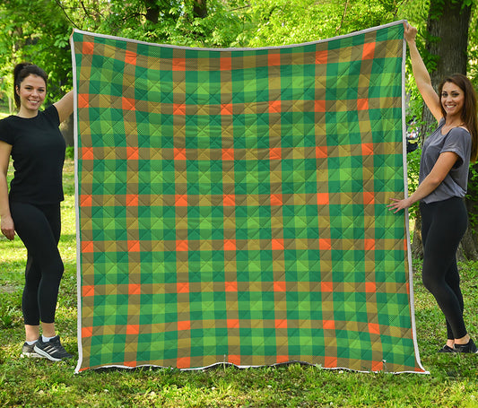 Irish Buffalo Check Pattern Print Quilt