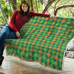 Irish Buffalo Check Pattern Print Quilt