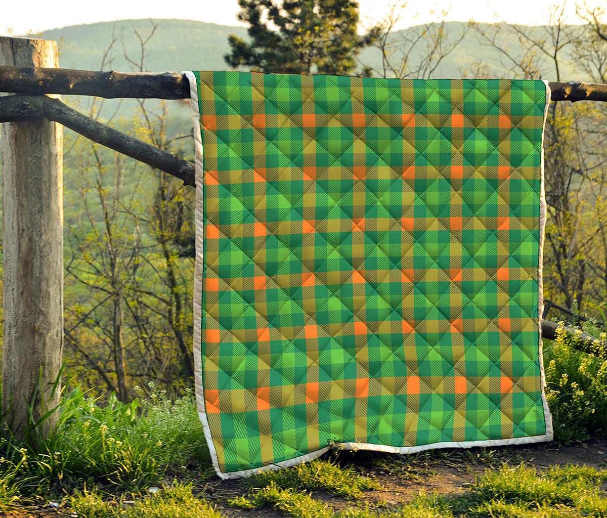 Irish Buffalo Check Pattern Print Quilt
