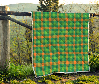 Irish Buffalo Check Pattern Print Quilt