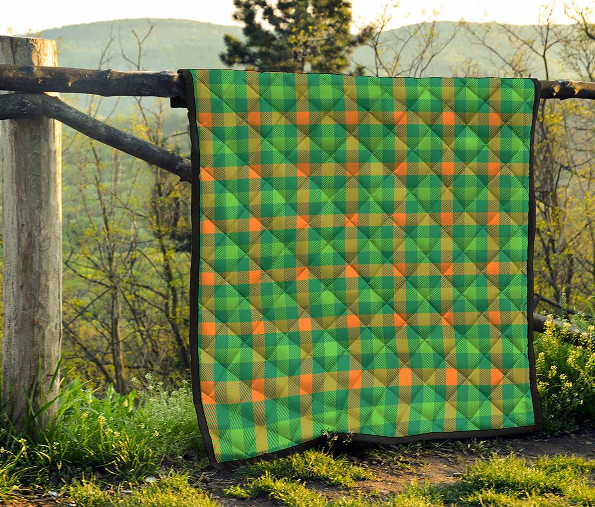 Irish Buffalo Check Pattern Print Quilt