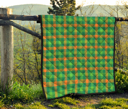 Irish Buffalo Check Pattern Print Quilt