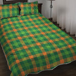 Irish Buffalo Check Pattern Print Quilt Bed Set