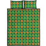 Irish Buffalo Check Pattern Print Quilt Bed Set