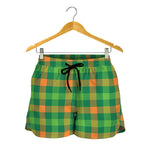 Irish Buffalo Check Pattern Print Women's Shorts