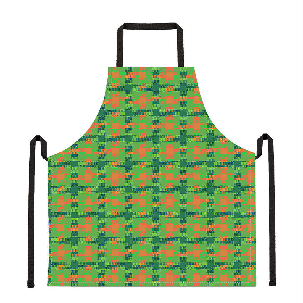 Irish Buffalo Plaid Pattern Print Apron