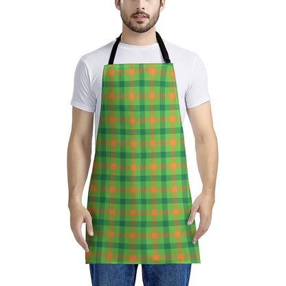 Irish Buffalo Plaid Pattern Print Apron