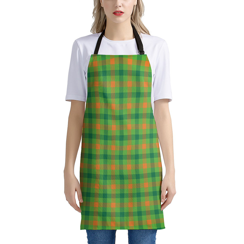 Irish Buffalo Plaid Pattern Print Apron