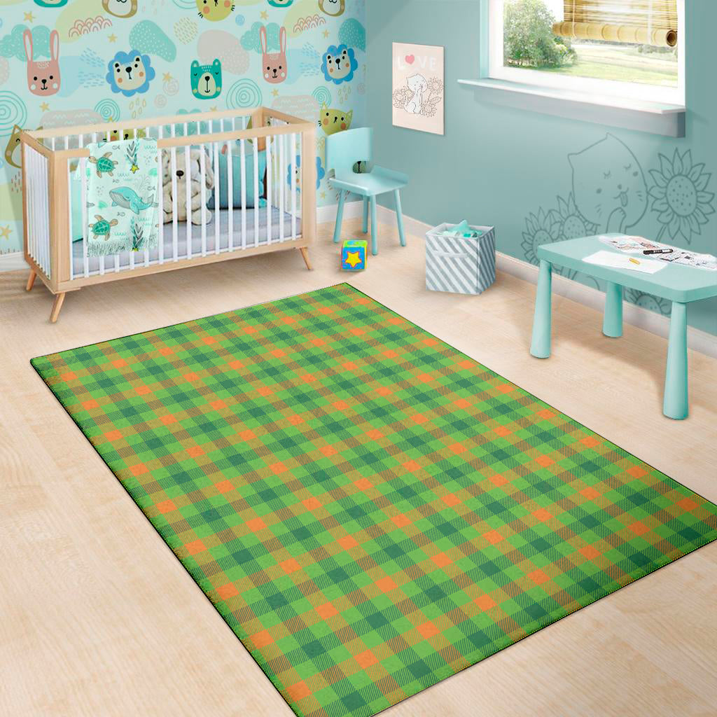 Irish Buffalo Plaid Pattern Print Area Rug