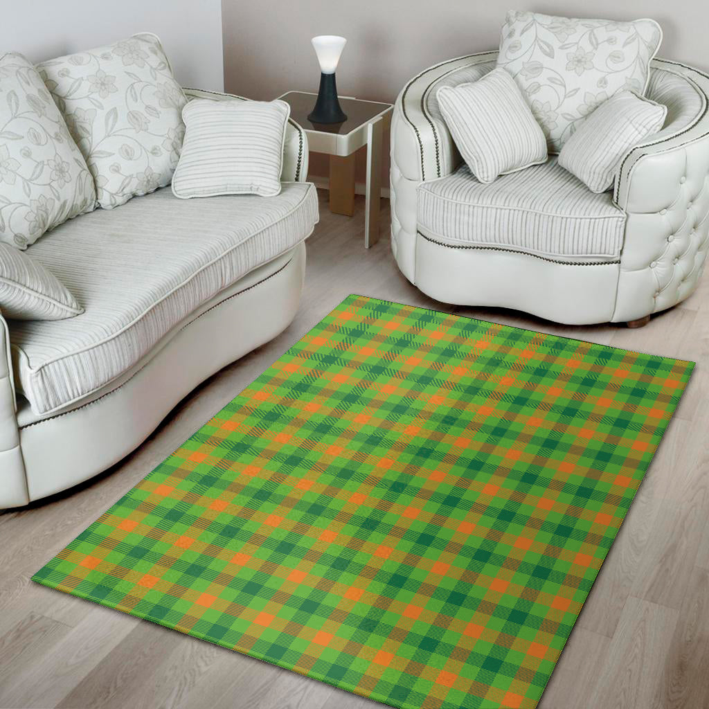 Irish Buffalo Plaid Pattern Print Area Rug