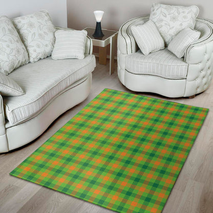 Irish Buffalo Plaid Pattern Print Area Rug