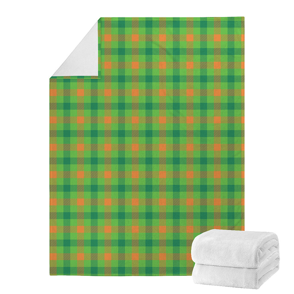 Irish Buffalo Plaid Pattern Print Blanket