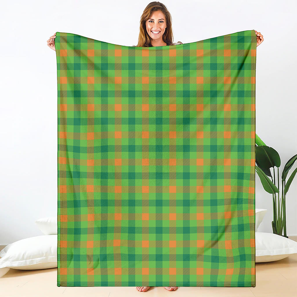 Irish Buffalo Plaid Pattern Print Blanket