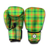 Irish Buffalo Plaid Pattern Print Boxing Gloves