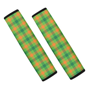 Irish Buffalo Plaid Pattern Print Car Seat Belt Covers