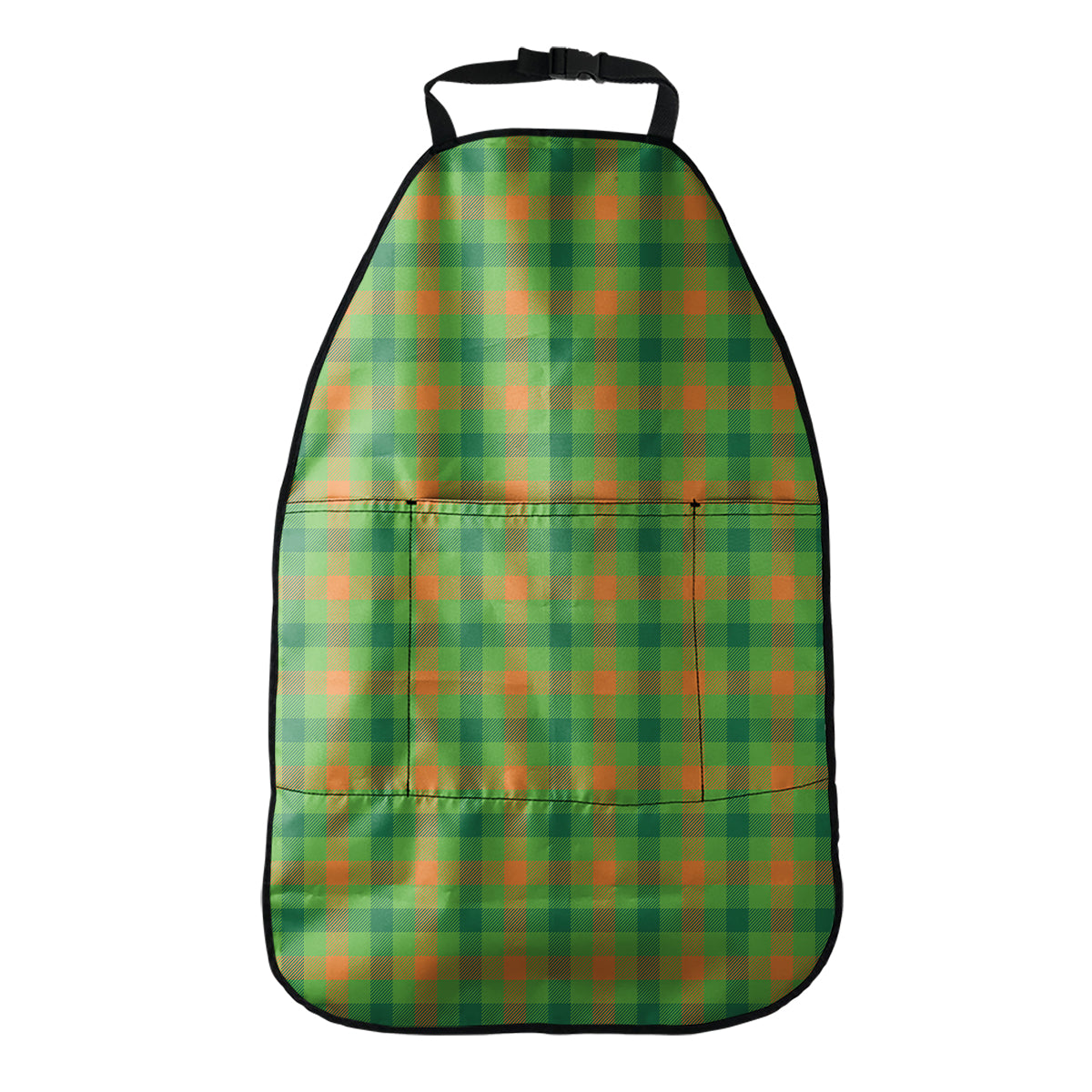 Irish Buffalo Plaid Pattern Print Car Seat Organizers