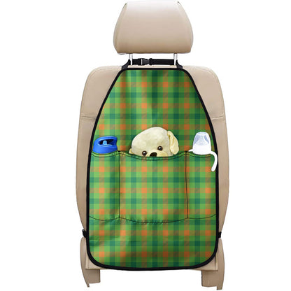 Irish Buffalo Plaid Pattern Print Car Seat Organizers