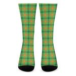 Irish Buffalo Plaid Pattern Print Crew Socks