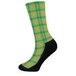 Irish Buffalo Plaid Pattern Print Crew Socks