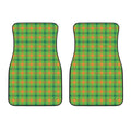 Irish Buffalo Plaid Pattern Print Front Car Floor Mats