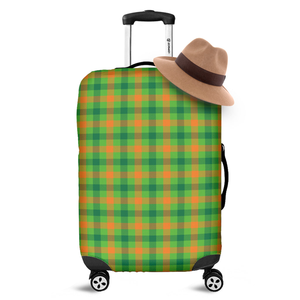 Irish Buffalo Plaid Pattern Print Luggage Cover