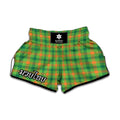 Irish Buffalo Plaid Pattern Print Muay Thai Boxing Shorts