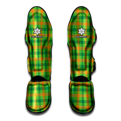 Irish Buffalo Plaid Pattern Print Muay Thai Shin Guard