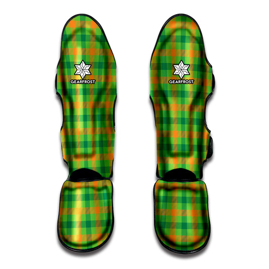 Irish Buffalo Plaid Pattern Print Muay Thai Shin Guard