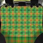 Irish Buffalo Plaid Pattern Print Pet Car Back Seat Cover