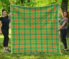 Irish Buffalo Plaid Pattern Print Quilt