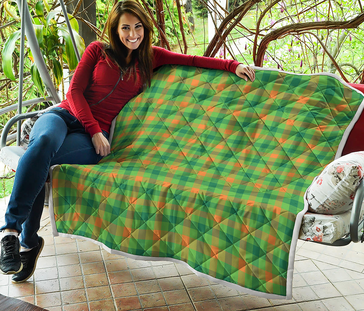 Irish Buffalo Plaid Pattern Print Quilt